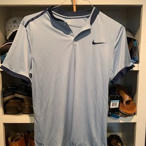Nike golf-tennis blade collar dri fit polo